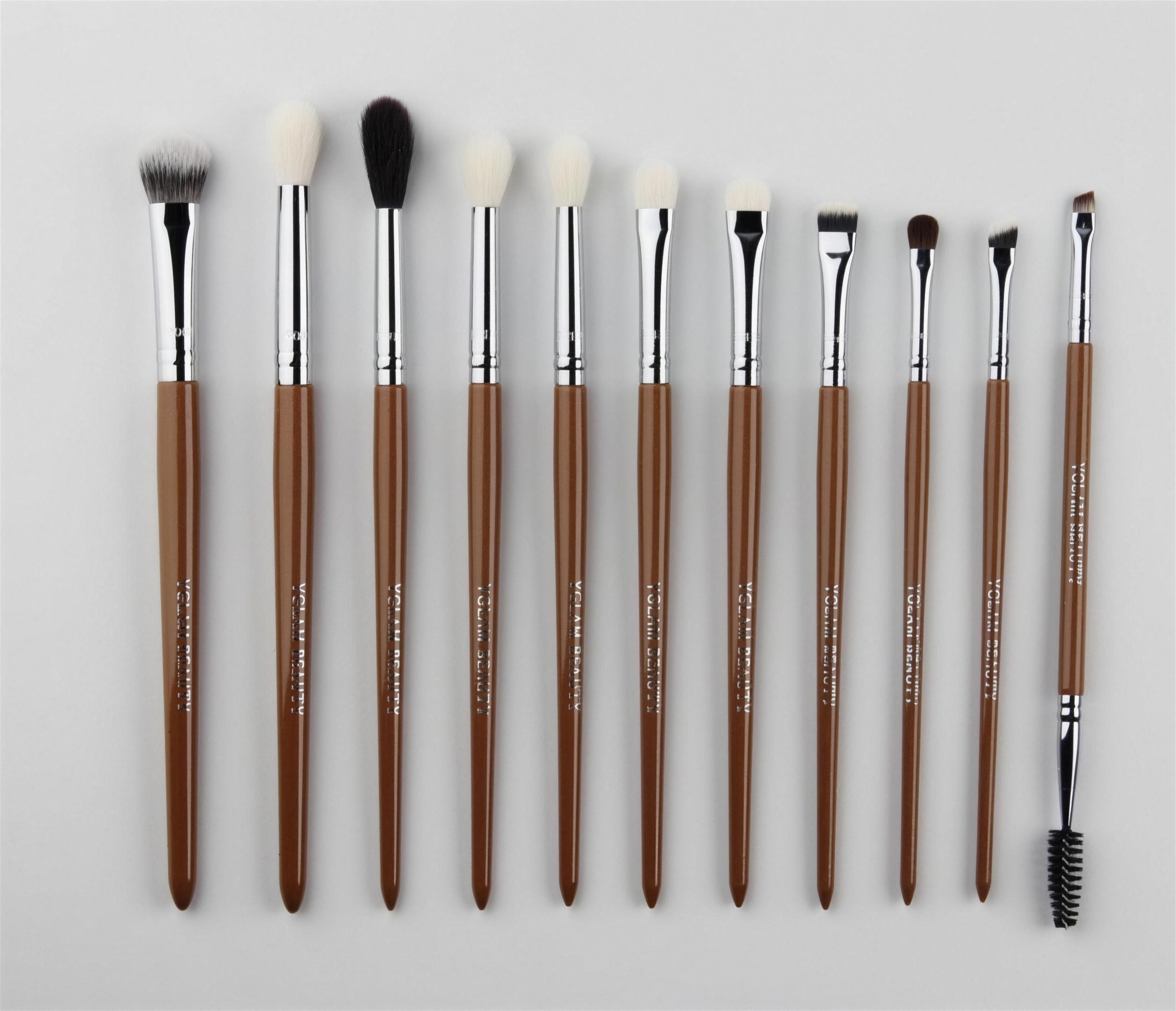 YGlam brush set — brushes close-up